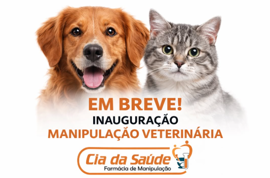 Cachorro e gato anunciando manipulacao veterinaria